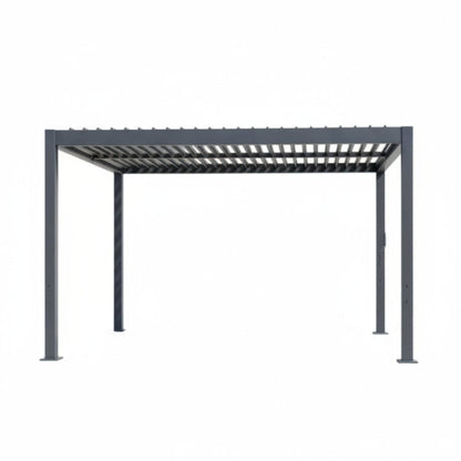 Alora Aluminum Louvered Pergola Kit With Adjustable Roof & Drainage