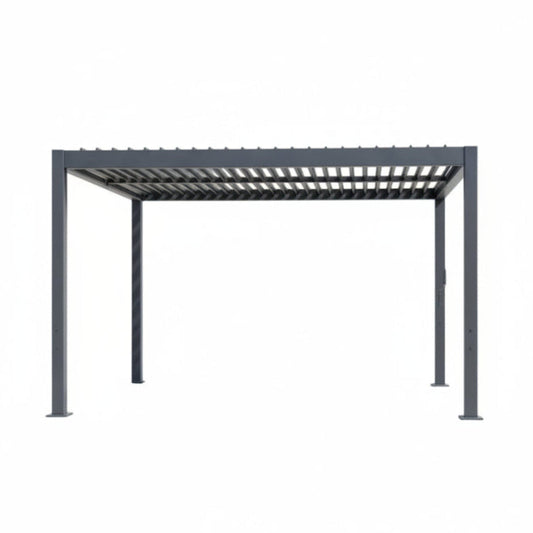 Alora Aluminum Louvered Pergola Kit With Adjustable Roof & Drainage