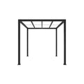 8' × 8' Matte Black Aluminum Pergola – Modern Outdoor Shade Structure by Barrette Outdoors