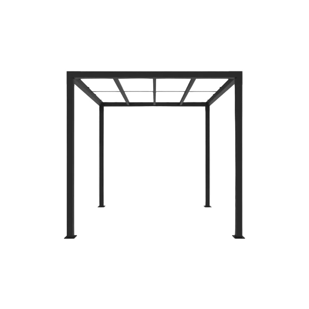 8 Ft. X 8 Ft. Matte Black Aluminum Pergola