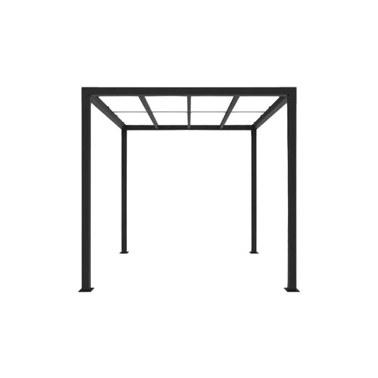 8 Ft. X 8 Ft. Matte Black Aluminum Pergola