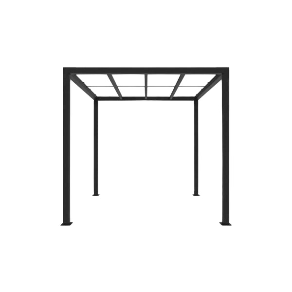8 Ft. X 8 Ft. Matte Black Aluminum Pergola