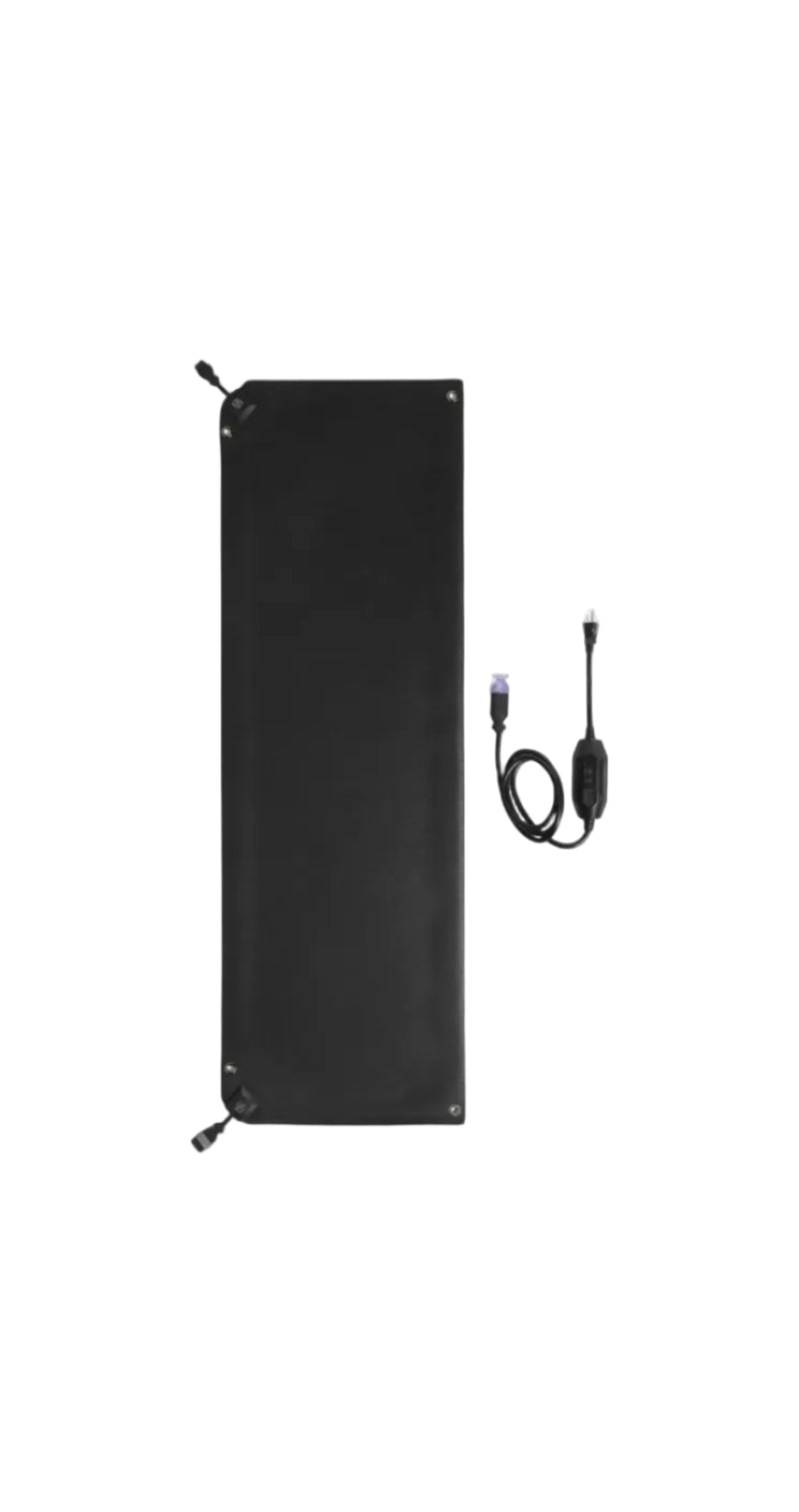 Heated Snow Melting Mat with Power Unit - Heated Outdoor Mats for Walkways - Electric Snow Melting Mats for Decks and Sidewalks - No-Slip Snow and Ice Melt Heated Sidewalk Mat (20” X 60")
