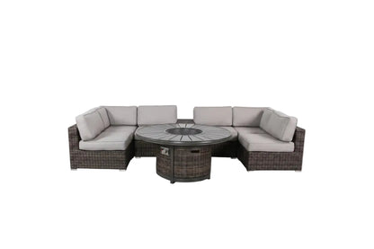 Fully Assembled 4-Person Outdoor Wicker Seating Set with Cushions