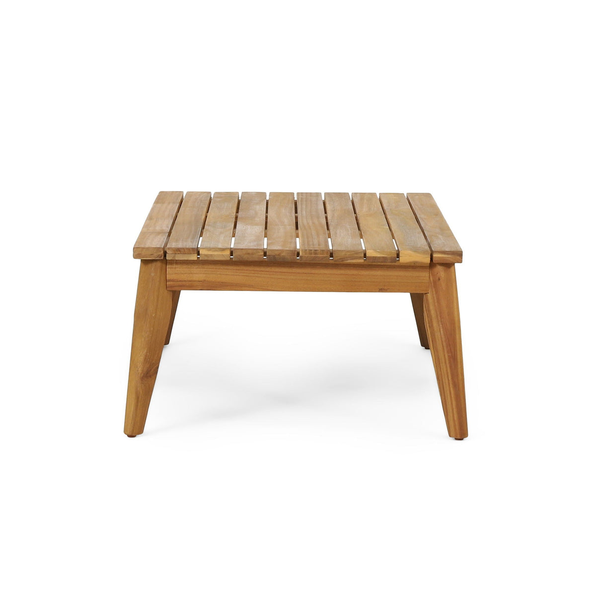 Hueber 4‑Piece Acacia Wood Outdoor Chat Set with Rope Detailing & Water‑Resistant Cushions