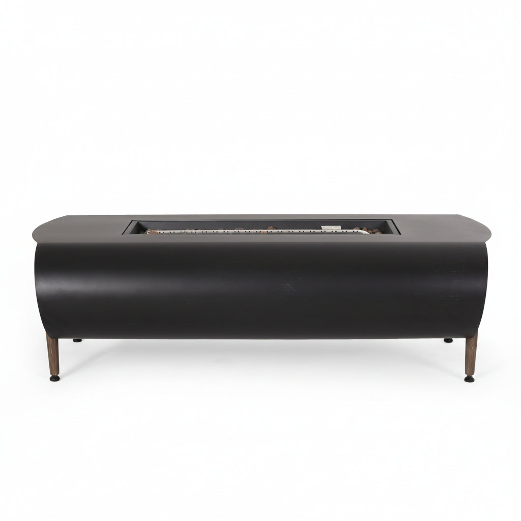 Vernon Rectangle Fire Pit 50,000 BTU - Dark Gray