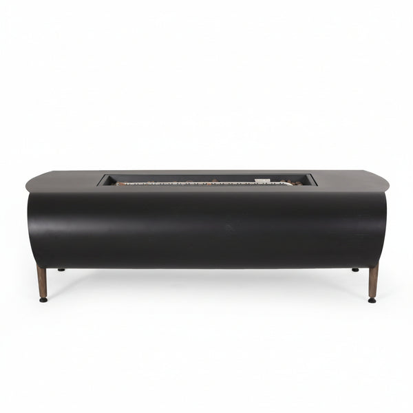 Vernon Rectangle Fire Pit 50,000 BTU - Dark Gray