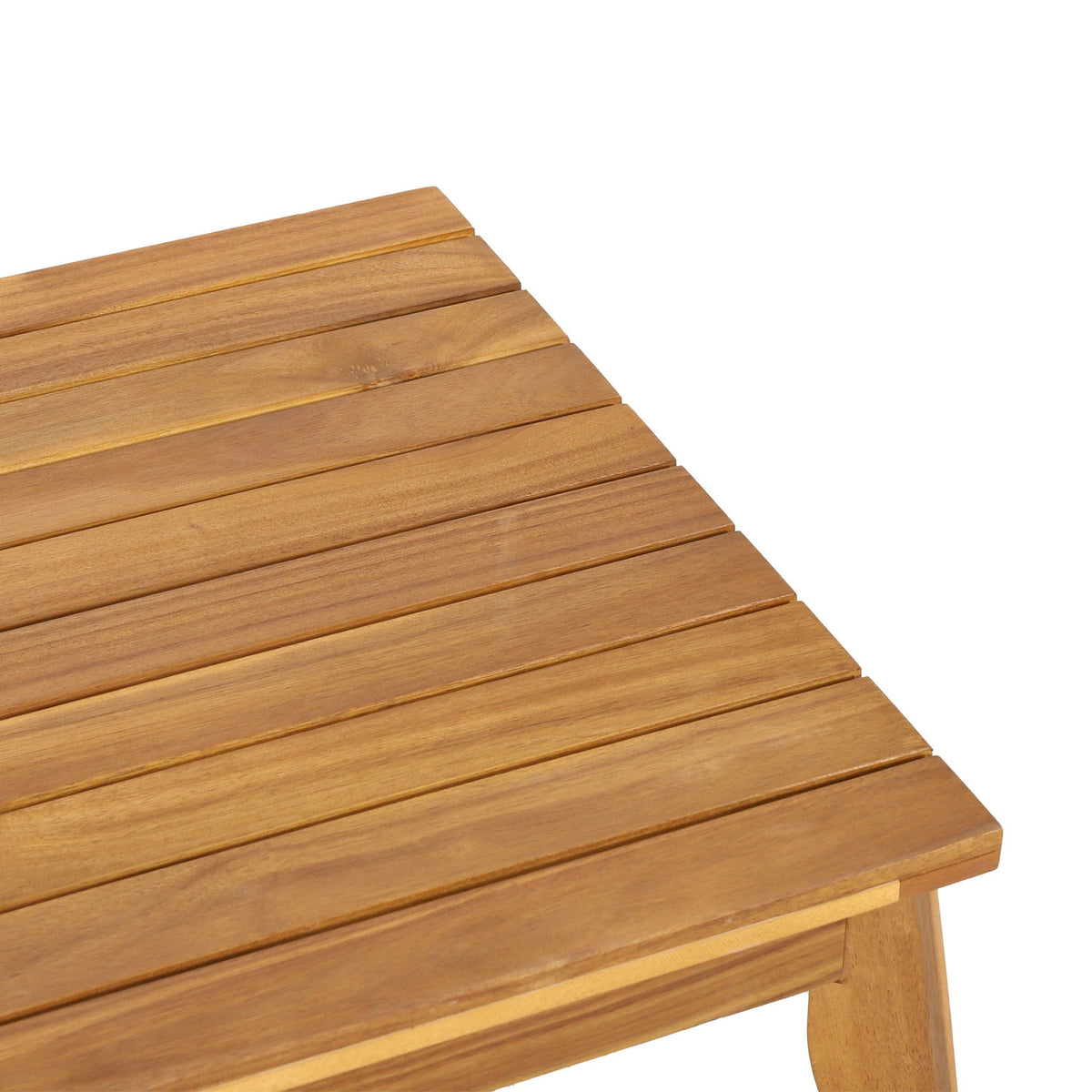 Hueber 4‑Piece Acacia Wood Outdoor Chat Set with Rope Detailing & Water‑Resistant Cushions