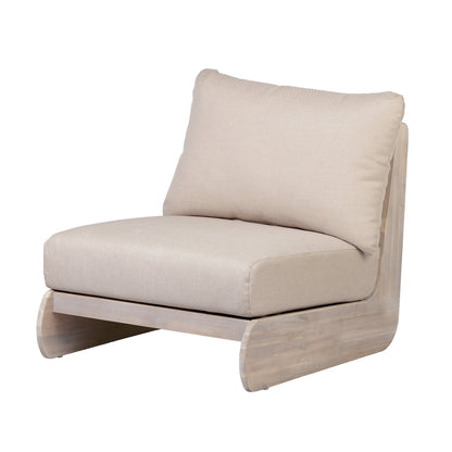 Outdoor Acacia Lazy 5‑Seater Chat Set with Water‑Repellent Cushions – Teak Finish