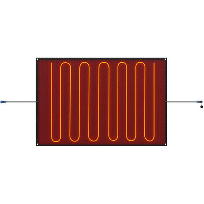 Heated Snow Melting Mat 40 In. X 60 In. Entrance Snow Melt Mat/10 In. Power Cord Snow Melting Heat Mat for Snow Removal