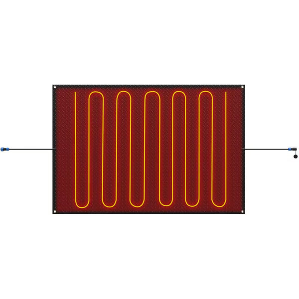 Heated Snow Melting Mat 40 In. X 60 In. Entrance Snow Melt Mat/10 In. Power Cord Snow Melting Heat Mat for Snow Removal
