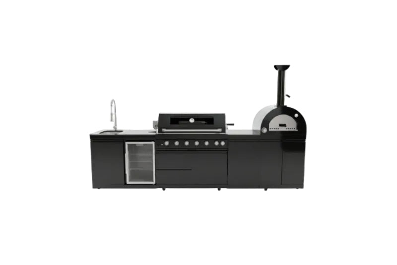 Premium 128-Inch Stainless Steel Gas Outdoor Kitchen Grill