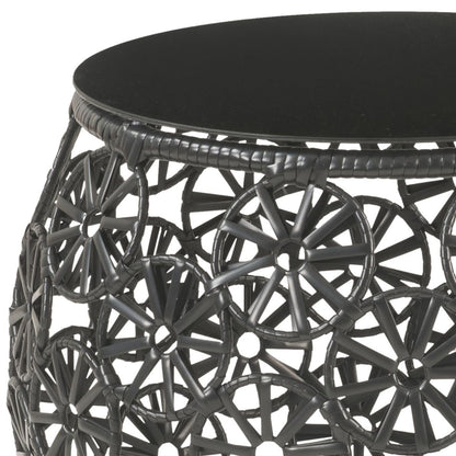Hikre Clear Glass Patio Furniture Set