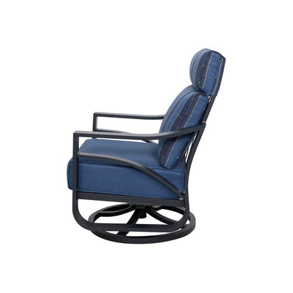 Jarvis Aluminum Swivel Rocking Chair Set of 2