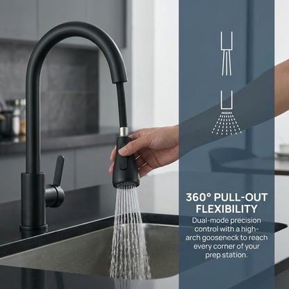 Stainless Steel Double‑Door Outdoor Sink Cabinet with Tap