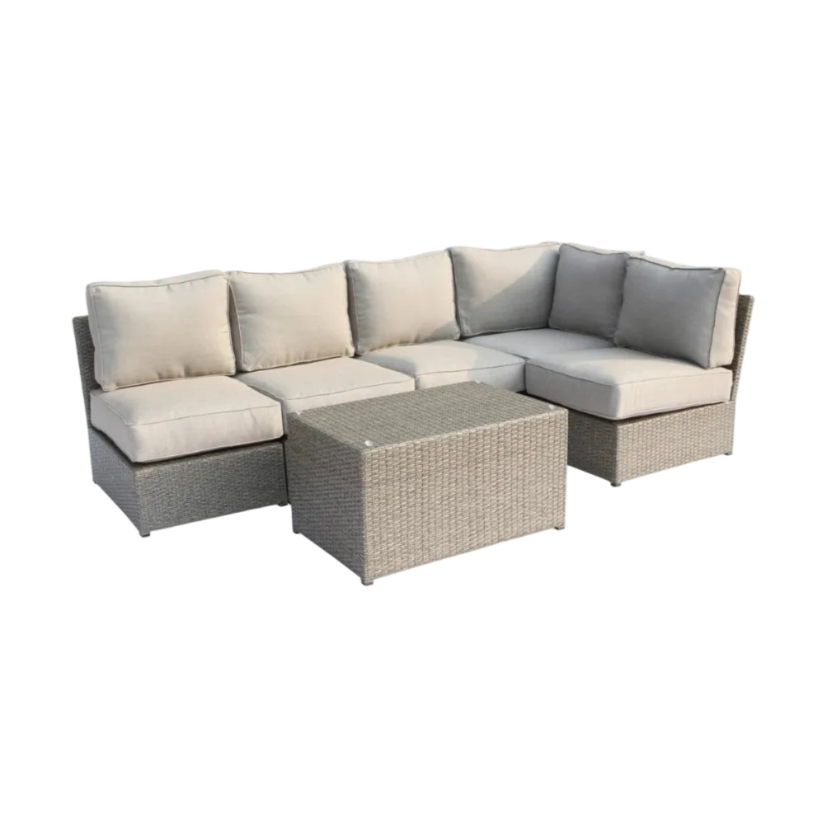4-Person Patio Seating Set with Cushions