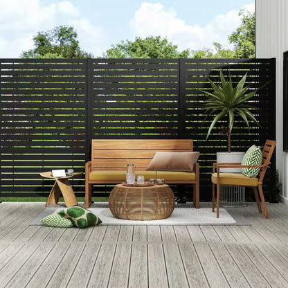 Matte Black Aluminum Decorative Screen Panel Frame Kit