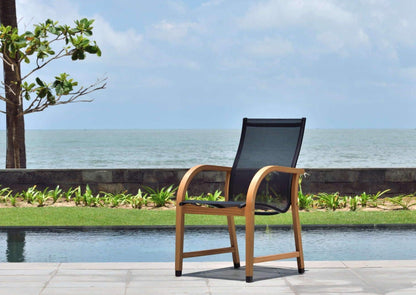 Lifestyle Garden - Manhattan Black Armchair - 4 Piece