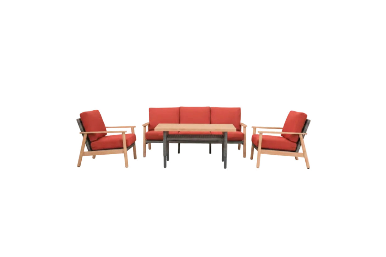 Outdoor Wicker Patio Furniture Sets 4 Pieces