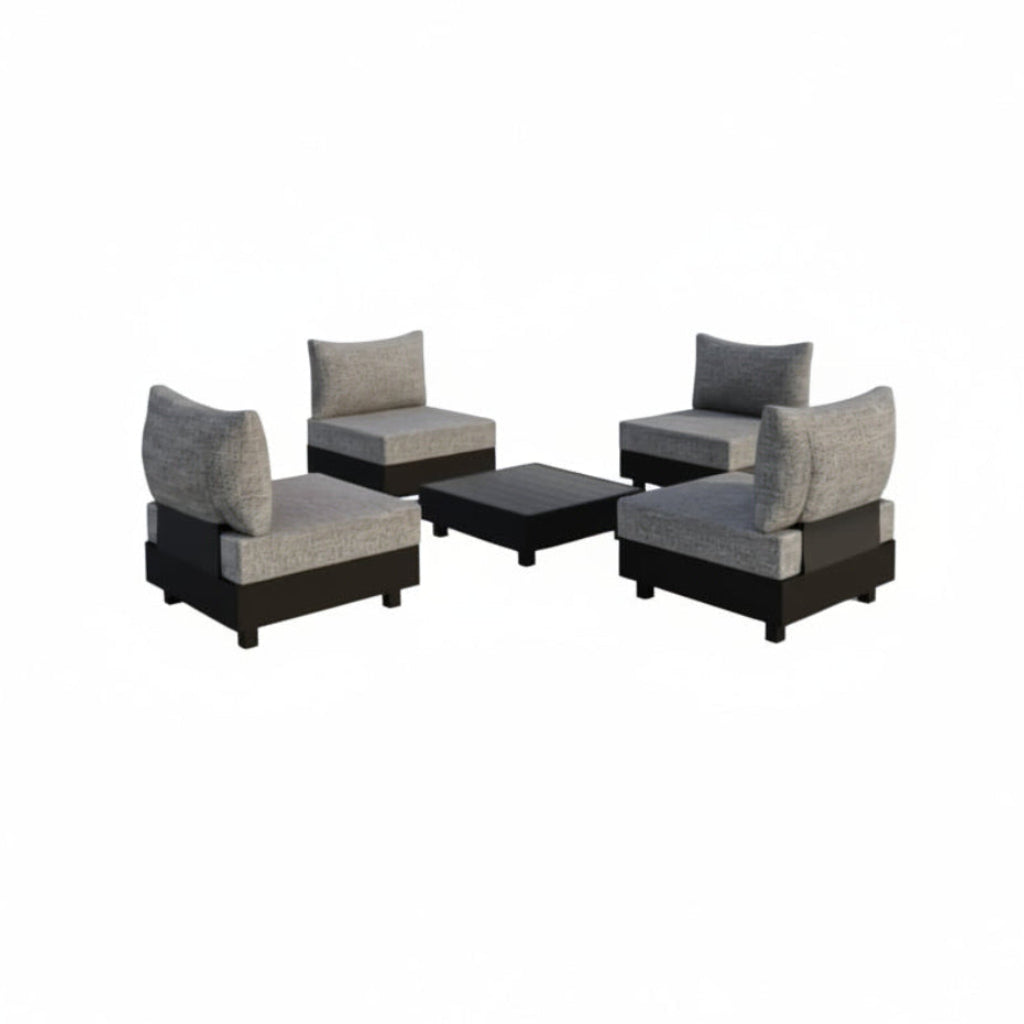 5-Piece Aluminum Patio Furniture Set