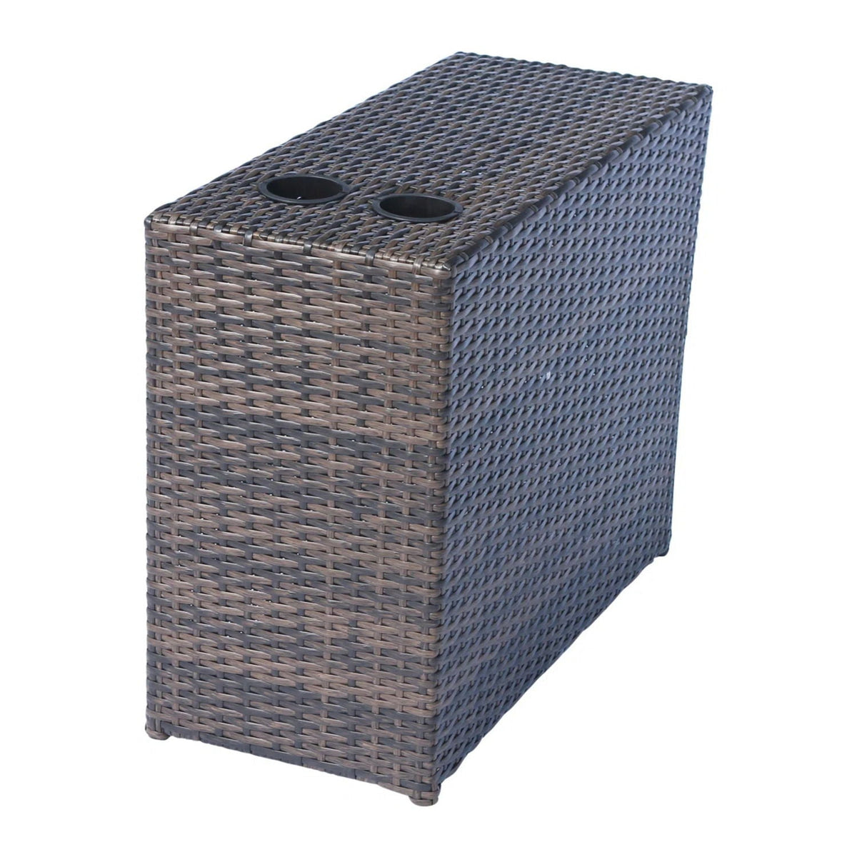 Patio Loveseat Group with Cushions – Weather‑Resistant HDPE Wicker & Rustproof Aluminum