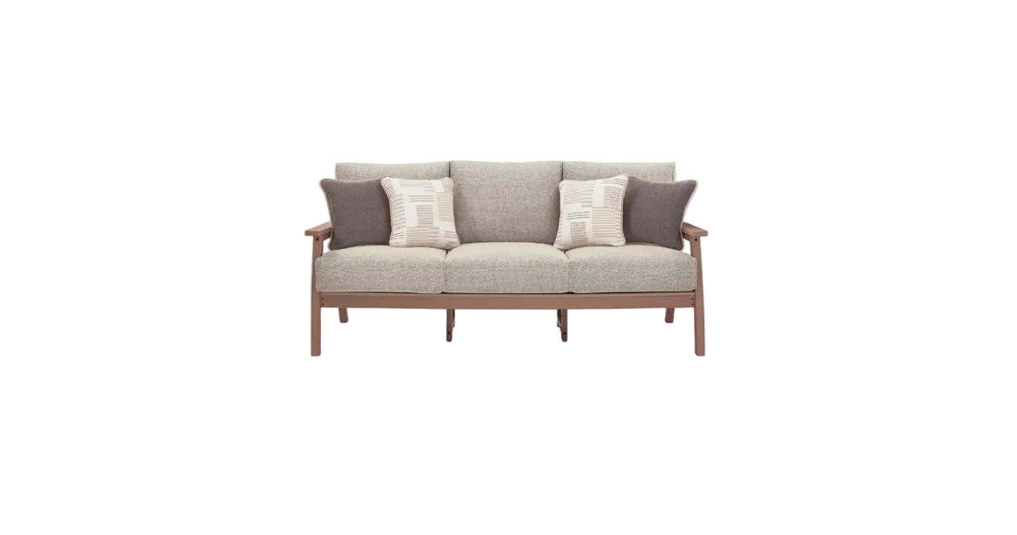 Grover Beach - Sofa With Cushion - Driftwood