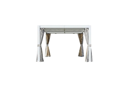 10x12 FT Outdoor Louvered Pergola with Adjustable Louvers