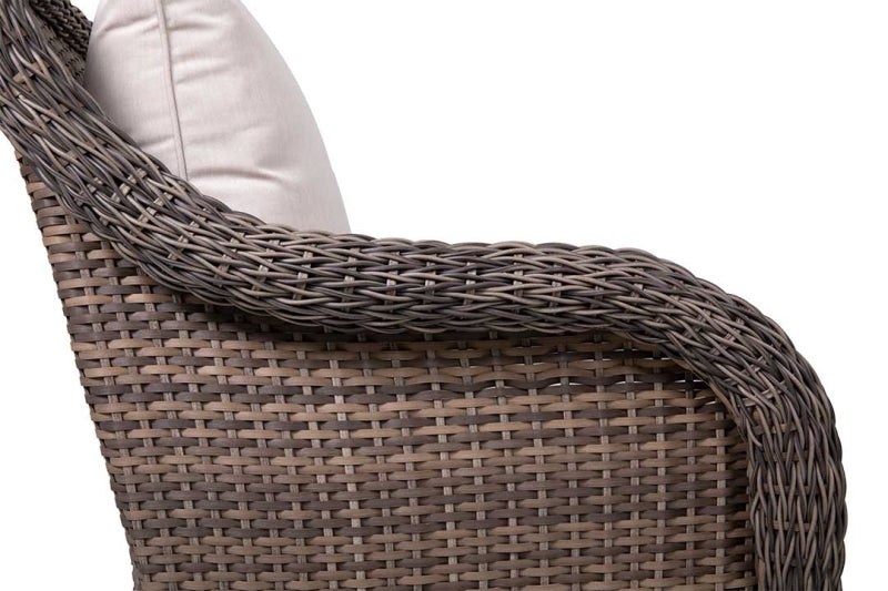 Mitchell 4-Piece Wicker Sofa Set with Swivel Rocking Chairs
