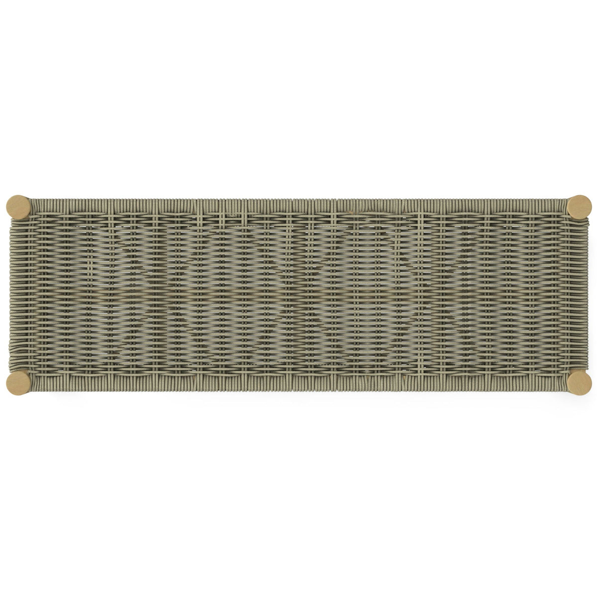 Dahlia Outdoor/Indoor Acacia Wood Bench with Hand‑Wrapped Rope Seat