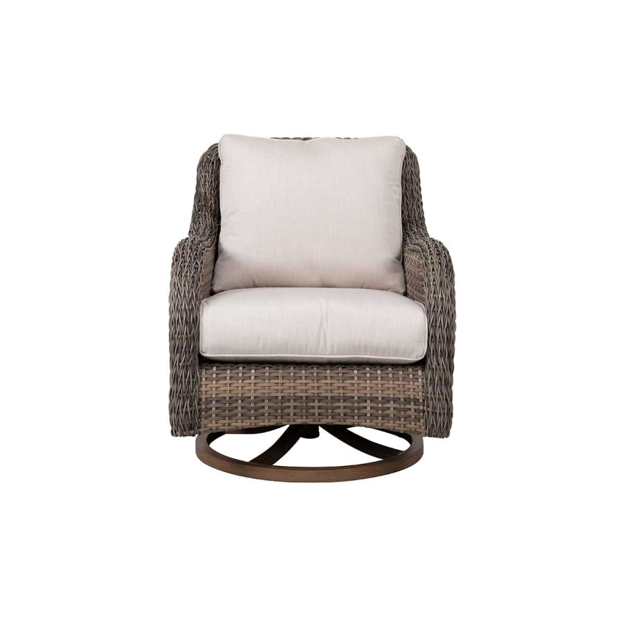 Mitchell 4-Piece Wicker Sofa Set with Swivel Rocking Chairs