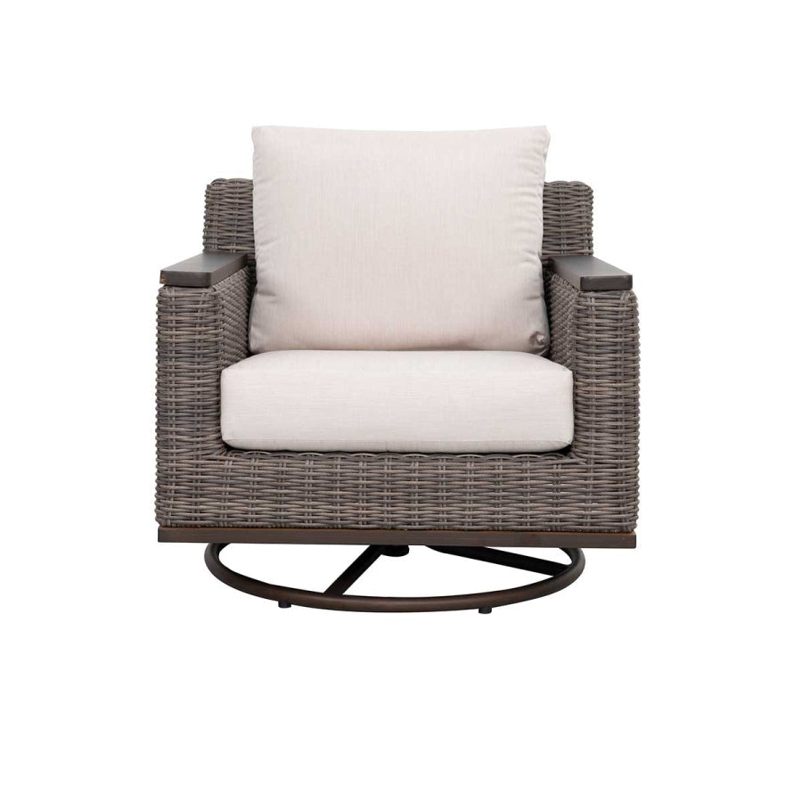 2 Beaufort Wicker Swivel Rocking Chair - Set of 2