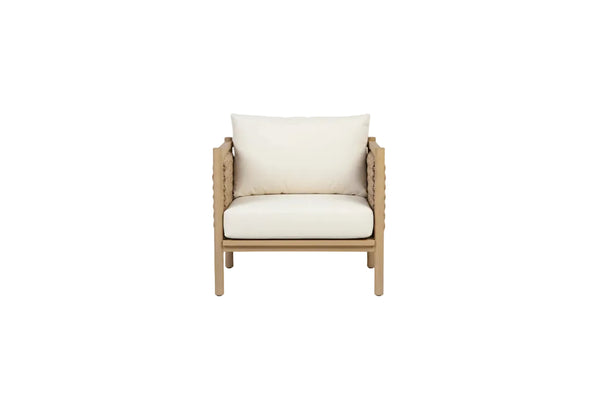 Set of 4 Outdoor Acacia Wood Patio Chairs