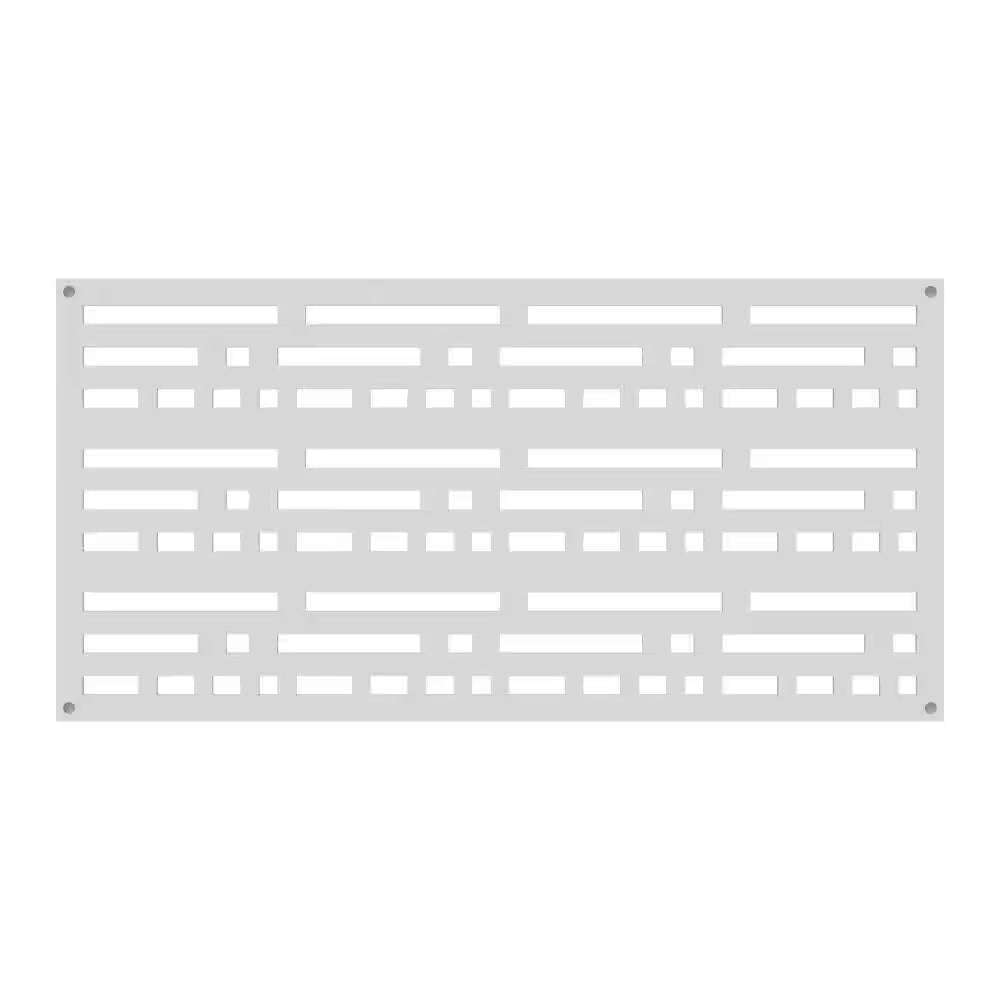 2 Ft. X 4 Ft. Morse White Polypropylene Decorative Screen Panel