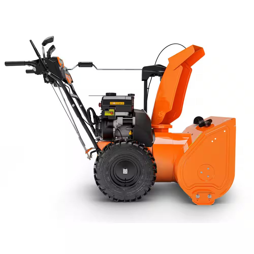 Deluxe 28 In. 252Cc Electric Start 2-Stage Self-Propelled Gas Snow Blower with LED Headlights