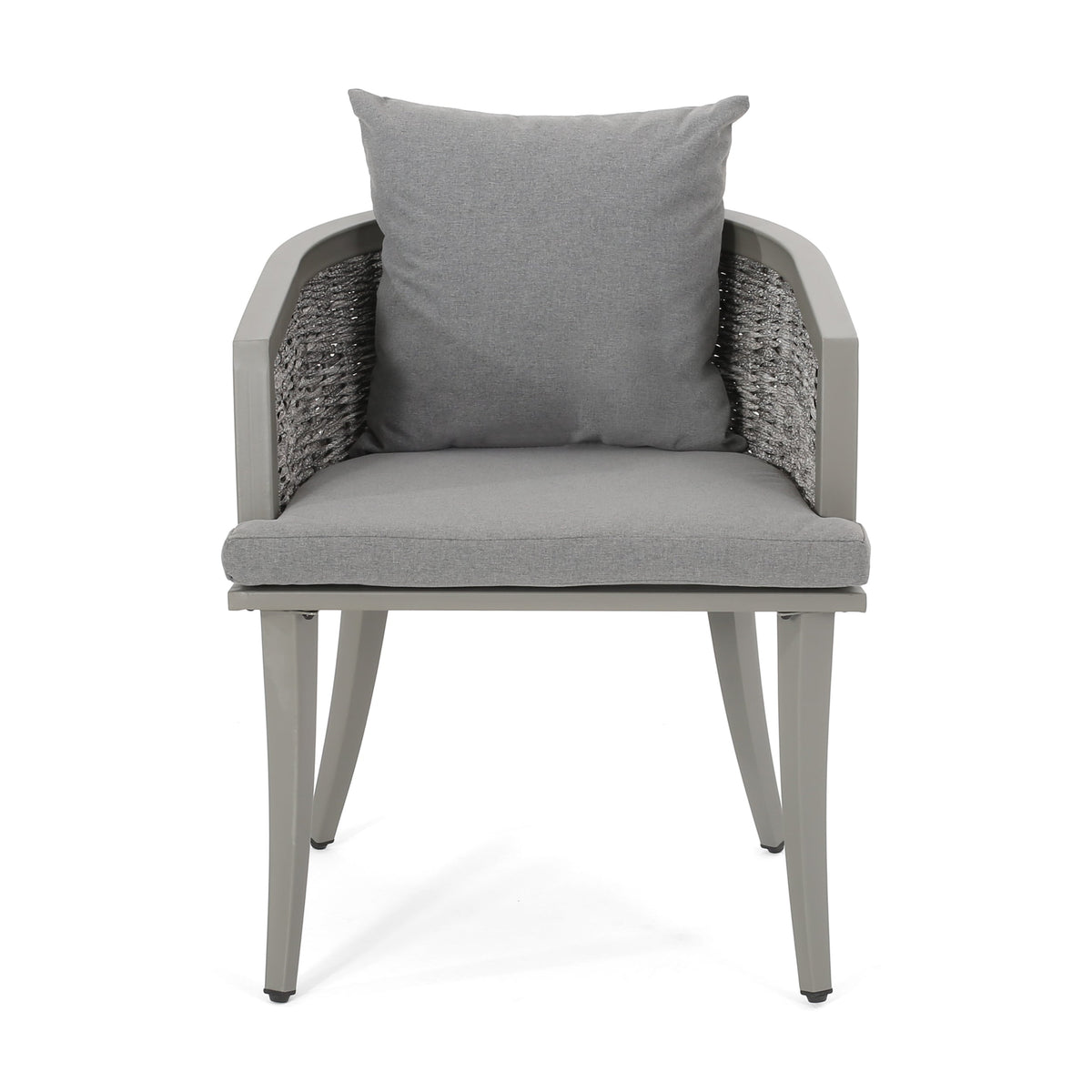 Pebble Chair Set with Waterproof Fabric - Grey