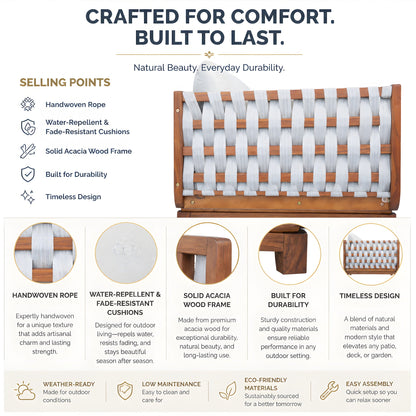 4 Piece Outdoor Patio Furniture Set