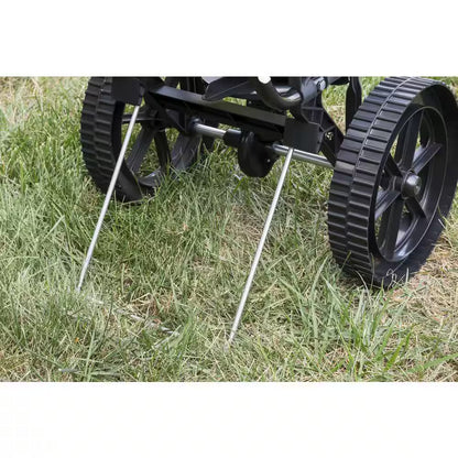 50 Lbs. Capacity Side Deflector Push Broadcast Spreader for Seed, Fertilizer and Ice Melt