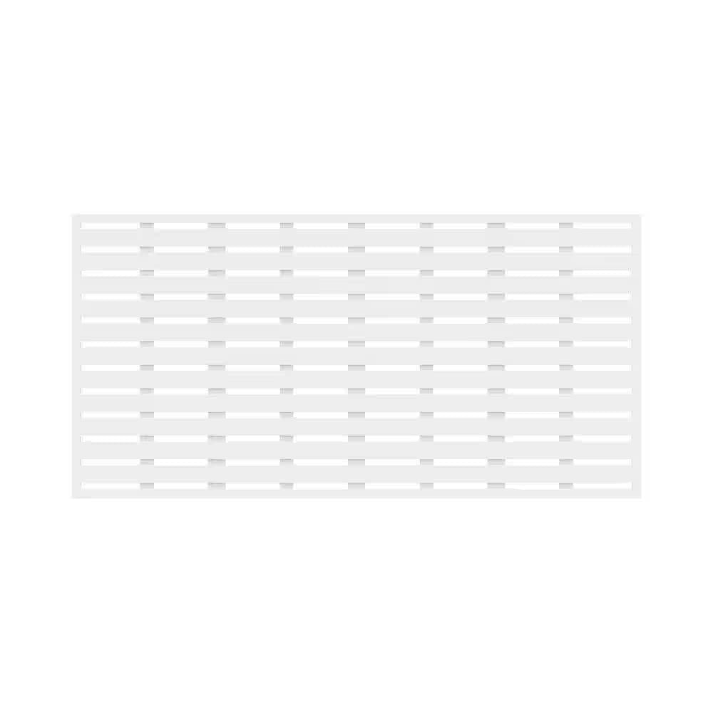 3 Ft. X 6 Ft. Boardwalk White Polypropylene Decorative Screen Panel