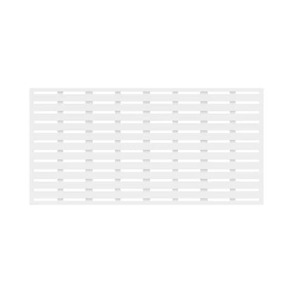 3 Ft. X 6 Ft. Boardwalk White Polypropylene Decorative Screen Panel