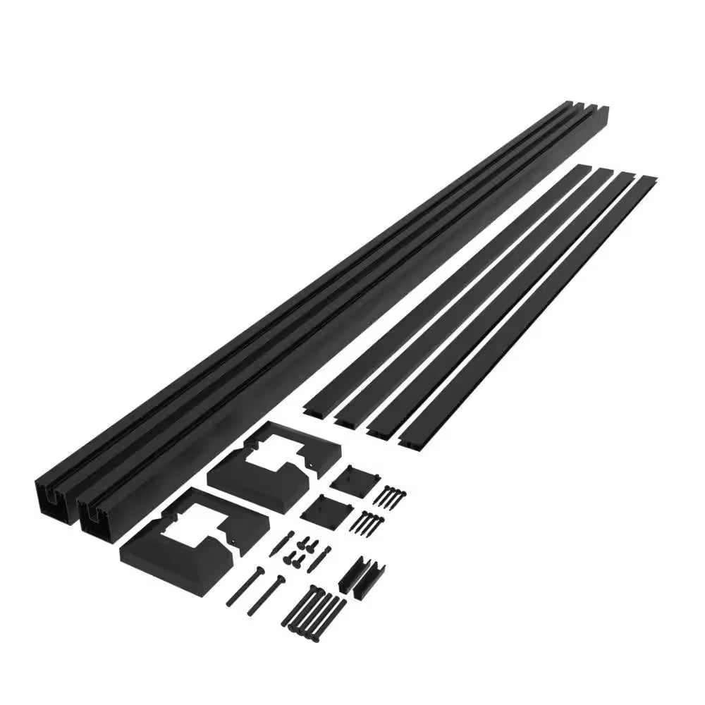 Matte Black Aluminum Decorative Screen Panel Frame Kit