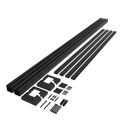 Matte Black Aluminum Decorative Screen Panel Frame Kit