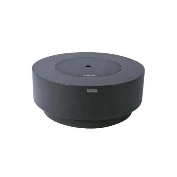 Elementi Plus Nimes Fire Table OFG414DG – Round GFRC Fire Pit, 60,000 BTUs, Stainless Steel Burner & Aluminum Lid