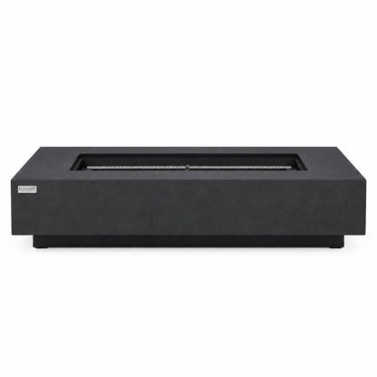 Elementi Plus Positano Fire Table OFG415DG – GFRC Fire Pit, 60,000 BTUs, 30" Stainless Steel Burner & Aluminum Lid