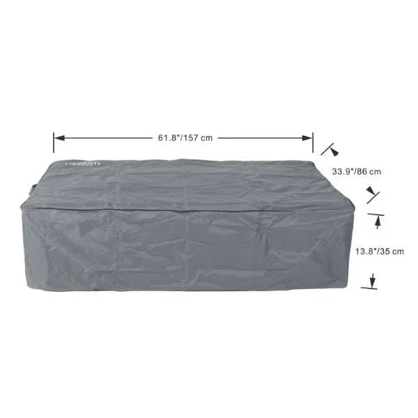 Elementi Plus Positano Fire Table OFG415DG – GFRC Fire Pit, 60,000 BTUs, 30" Stainless Steel Burner & Aluminum Lid