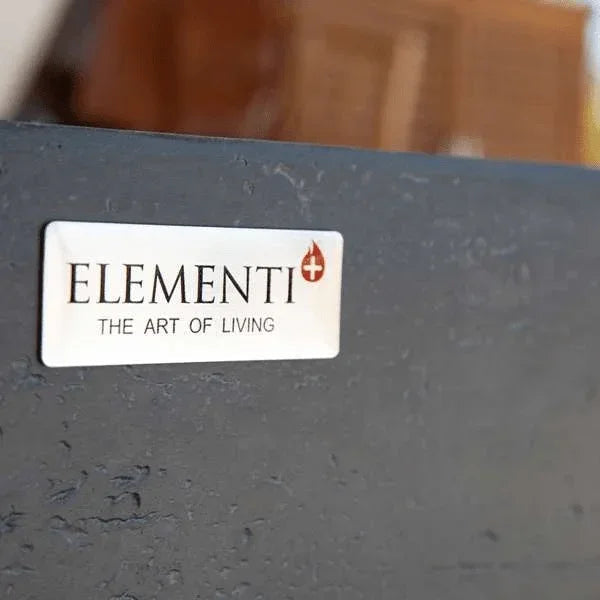 Elementi Plus Positano Fire Table OFG415DG – GFRC Fire Pit, 60,000 BTUs, 30" Stainless Steel Burner & Aluminum Lid