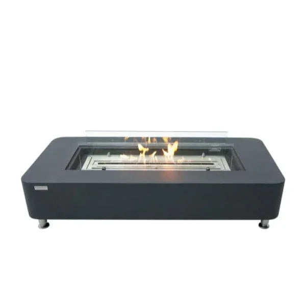 Elementi Sydney 62" Indoor/Outdoor Ethanol Fire Pit Table – Modern GFRC Design