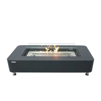 Elementi Sydney 62" Indoor/Outdoor Ethanol Fire Pit Table – Modern GFRC Design
