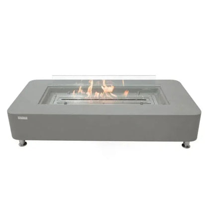 Elementi Sydney 62" Indoor/Outdoor Ethanol Fire Pit Table – Modern GFRC Design