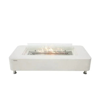 Elementi Sydney 62" Indoor/Outdoor Ethanol Fire Pit Table – Modern GFRC Design