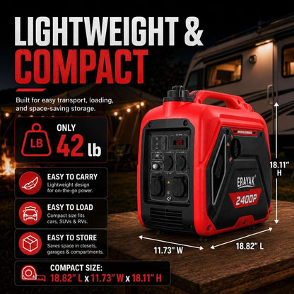 2400W Portable Inverter Generator